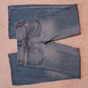 Tory Burch Flare Wide Leg Blue Jeans Size 24